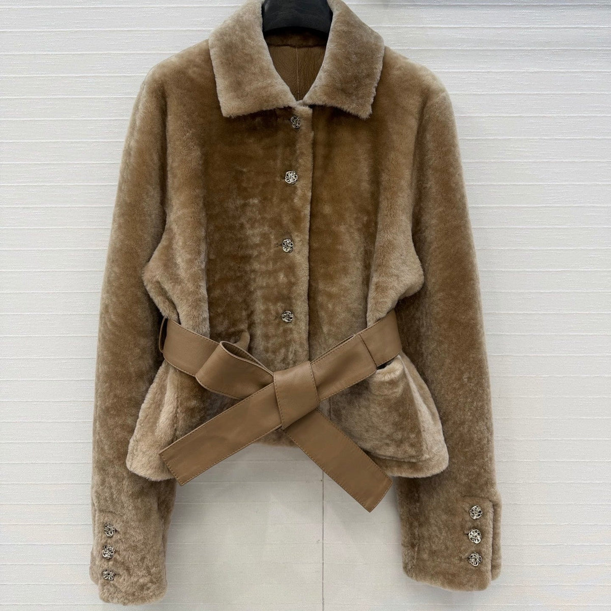 CC 26S Belted Shearling Jacket 440448
