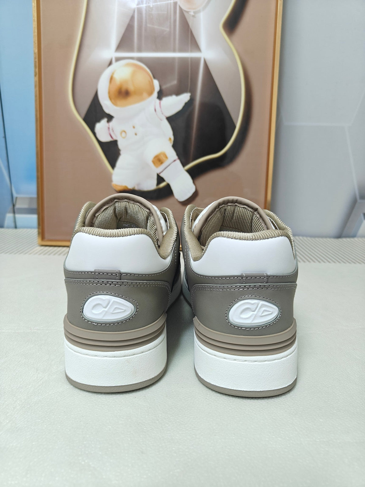 CD 26s Low Top Sneaker White Light Olive Brown Calfskin 528149