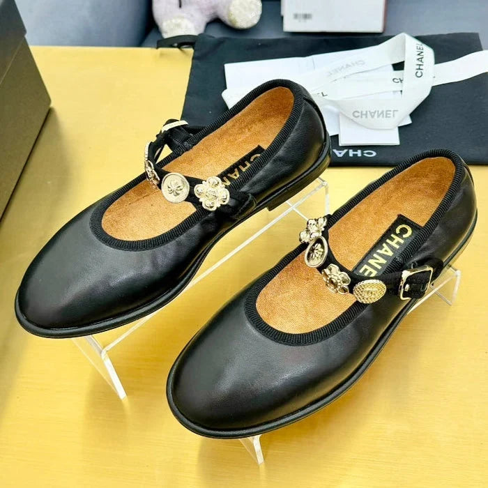 Chanel 2026 26A Métiers D'Art Ballet Flat Lambskin Fabric 983132