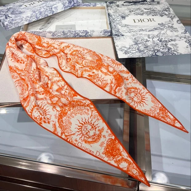 Dior 2026 Toile De Jouy Scarf 140cm Velvet 188566