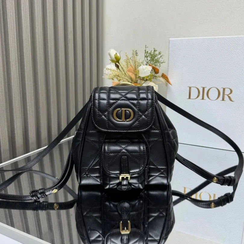 Dior 2026 Caro Backpack 19.5cm Lambskin