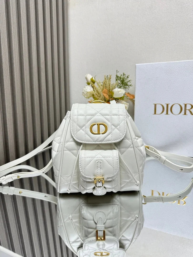 Dior 2026 Caro Backpack 19.5cm Lambskin