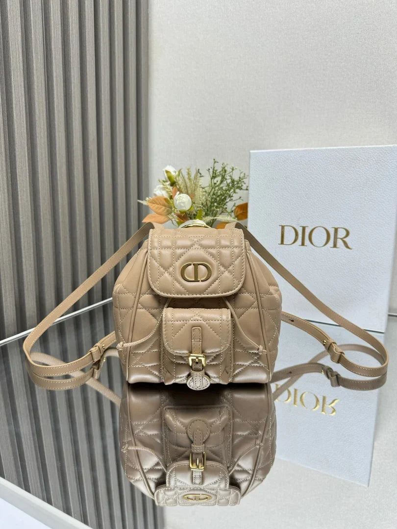 Dior 2026 Caro Backpack 19.5cm Lambskin