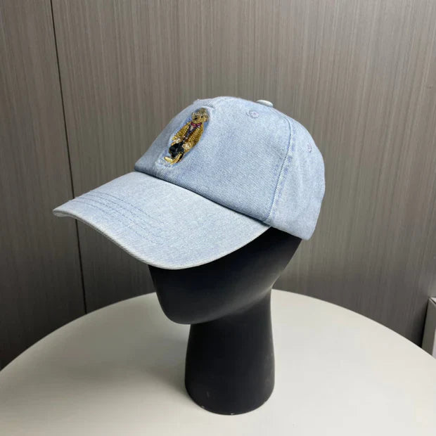 Denim Bear Baseball Cap 240657