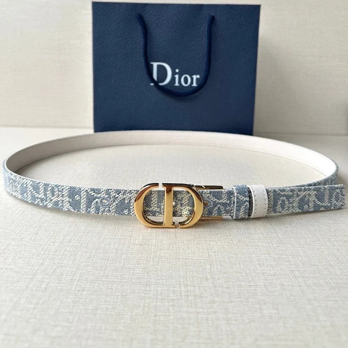 Dior 2026 30 Montaigne Reversible Belt 20mm Canvas