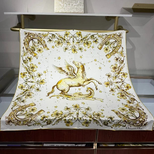 Dior 2026 Pegasus Scarf 90cm Silk 202674