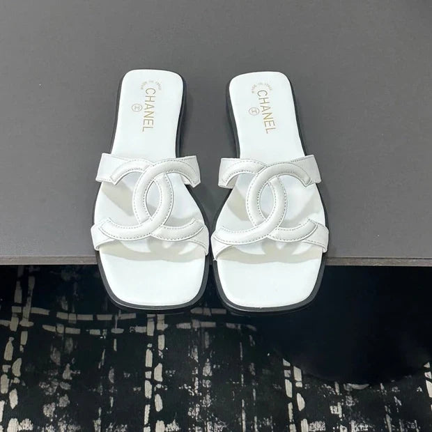 Chanel 2026 Double C Slipper Suede Lambskin 666875
