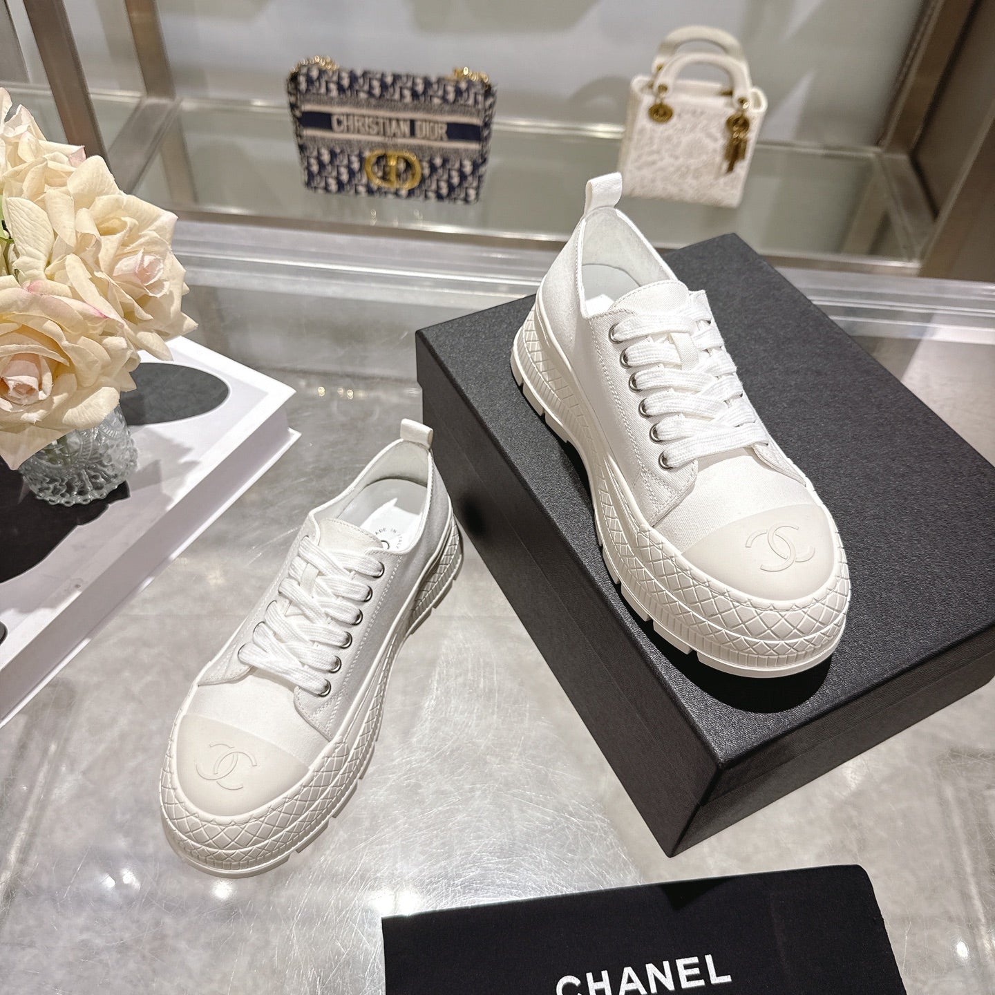 CC 26s Biscuit Shoes Canvas Sheepskin 989588
