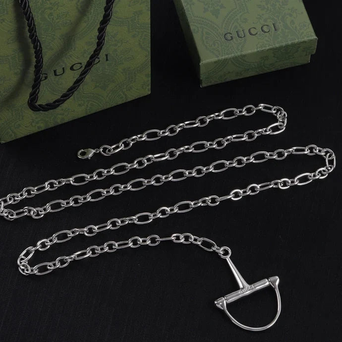 Gucci 2026 Half Horsebit Waist Chain Belt 204795