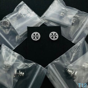Tory Burch Miller Pave Stud Earrings