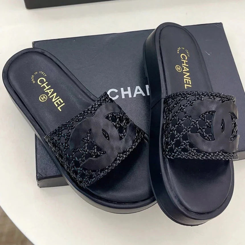 Chanel 2026 Platform Slippers Sheepskin 831543