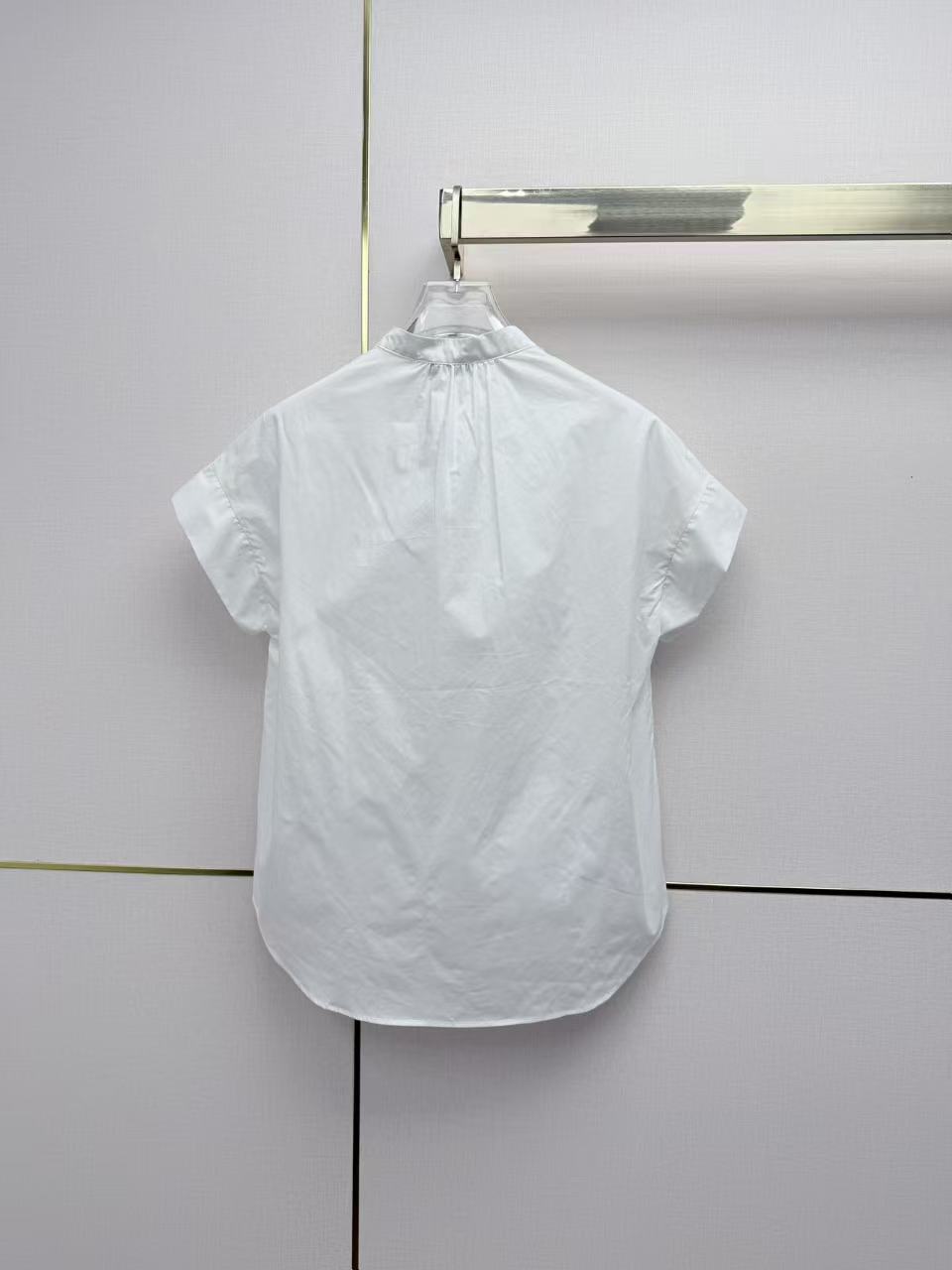 CD 26 Collar Short Sleeve Shirt in Cotton 389442