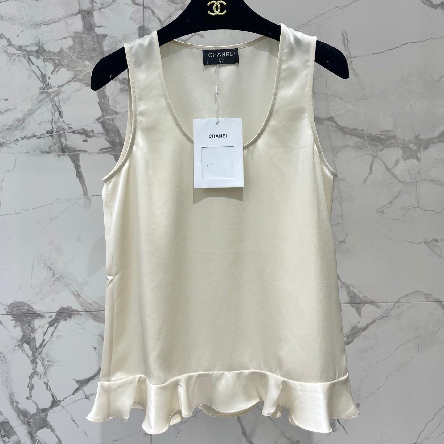 CC Sleeveless Vest in Acetate