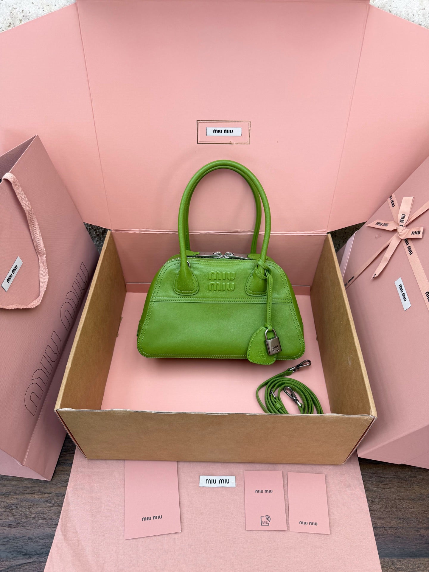 Miu Vivant Bag Nappa Leather