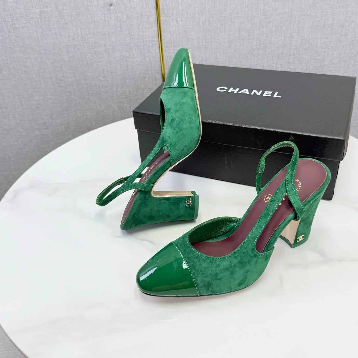 Chanel 2026 Slingback 8cm Suede Leather 03
