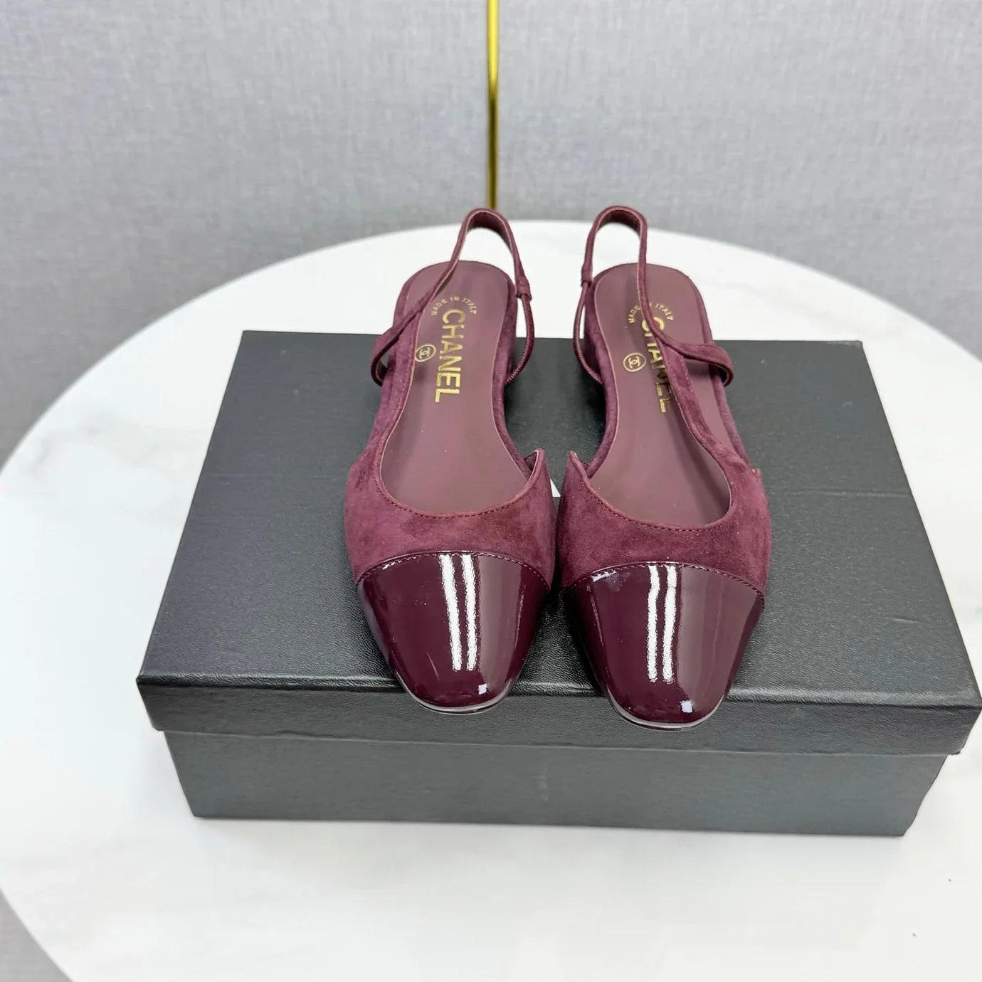 Chanel 2026 Slingback 1.5cm Suede Leather 01