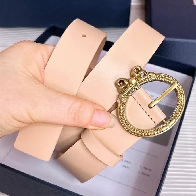 Dior 2026 Médaillon Belt 30mm Cowhide