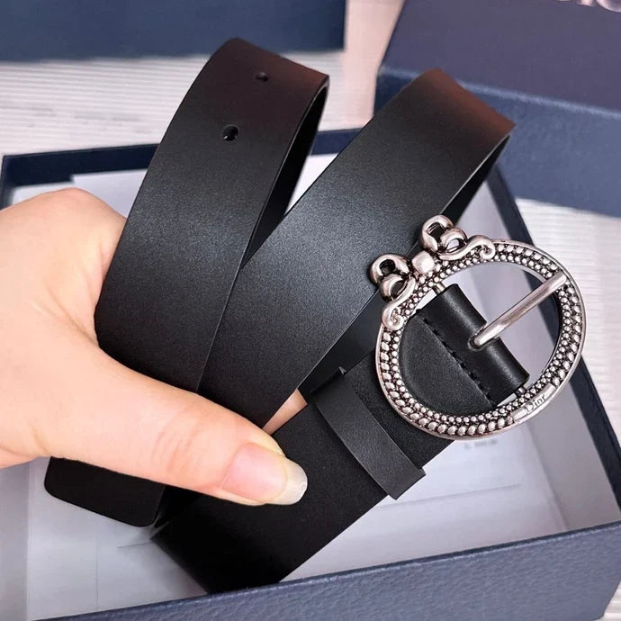 Dior 2026 Médaillon Belt 30mm Cowhide