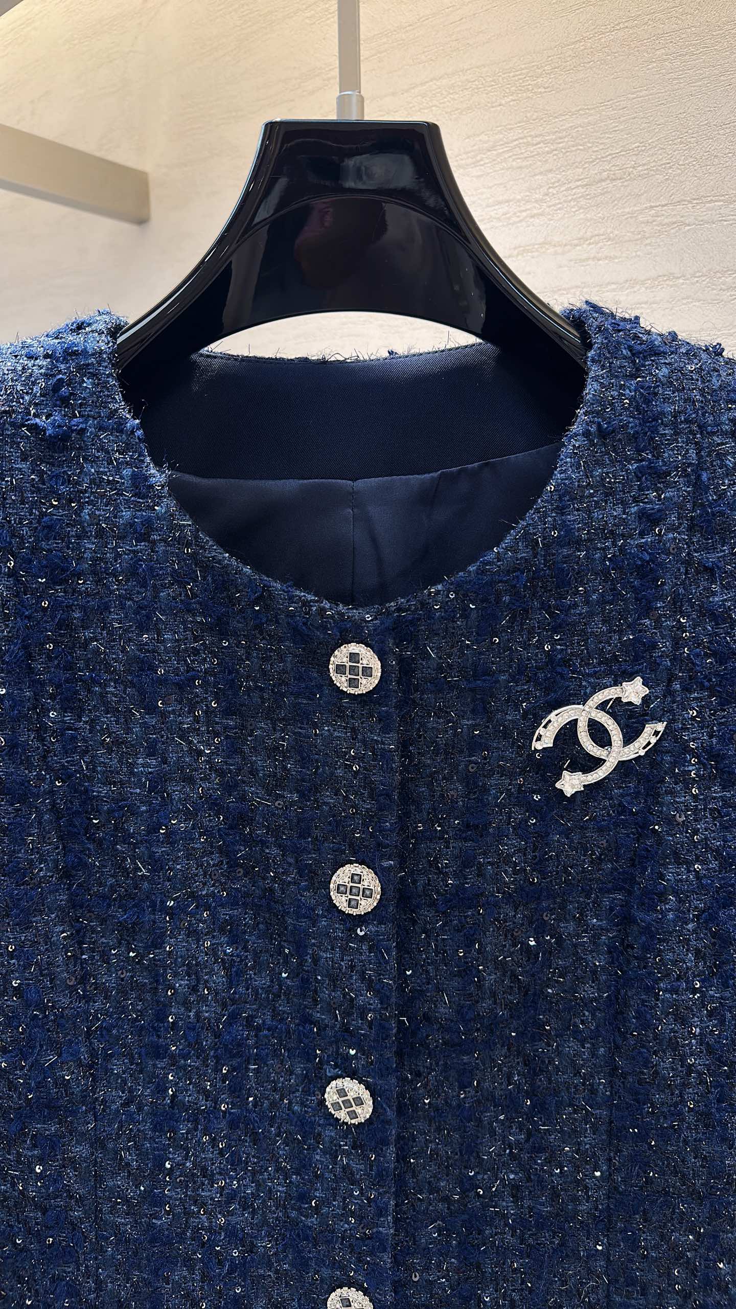 CC Jacket Navy Blue Tweed 415635