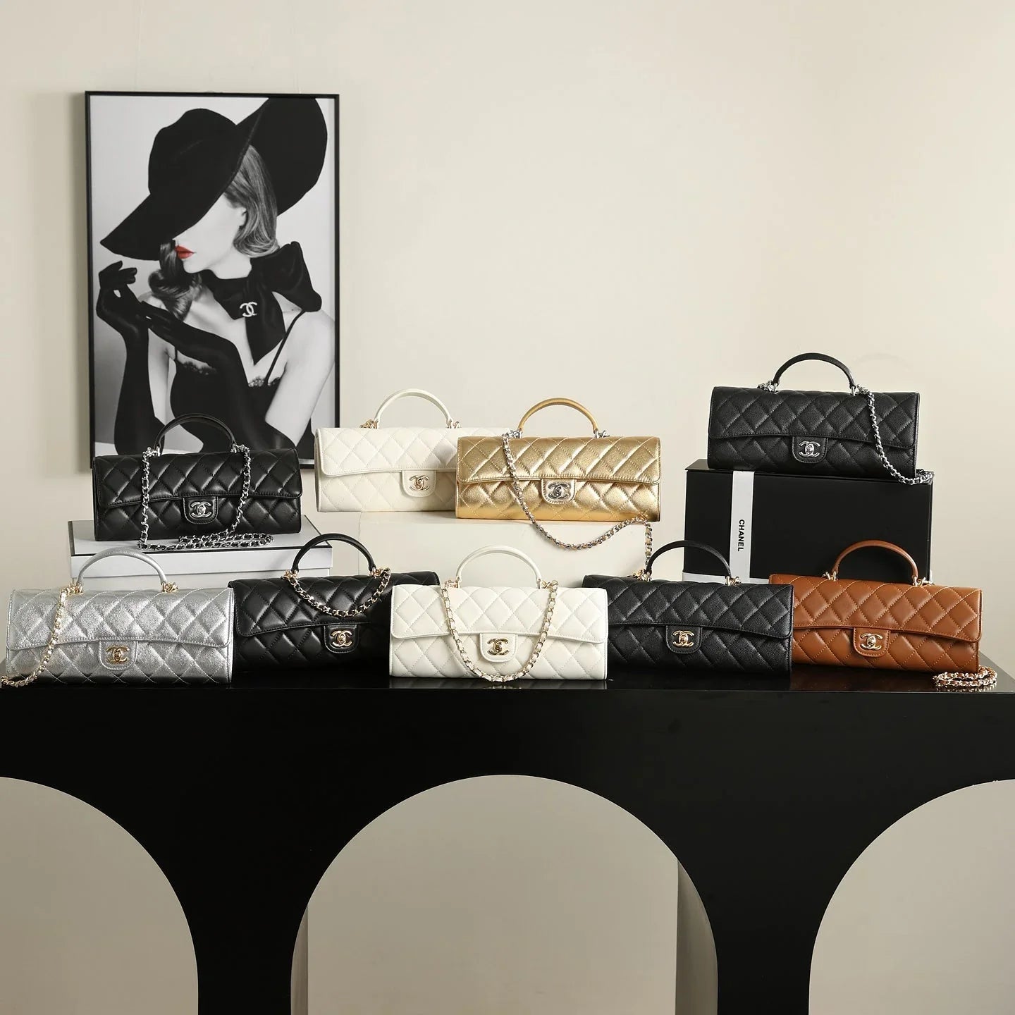 Chanel 2026 Classic Top Handle Bag 25cm Calfskin