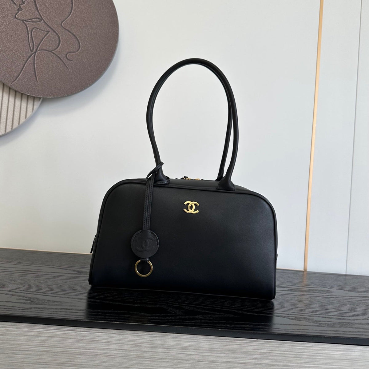 CC 26s Bowling Bag Black Lambskin 996775
