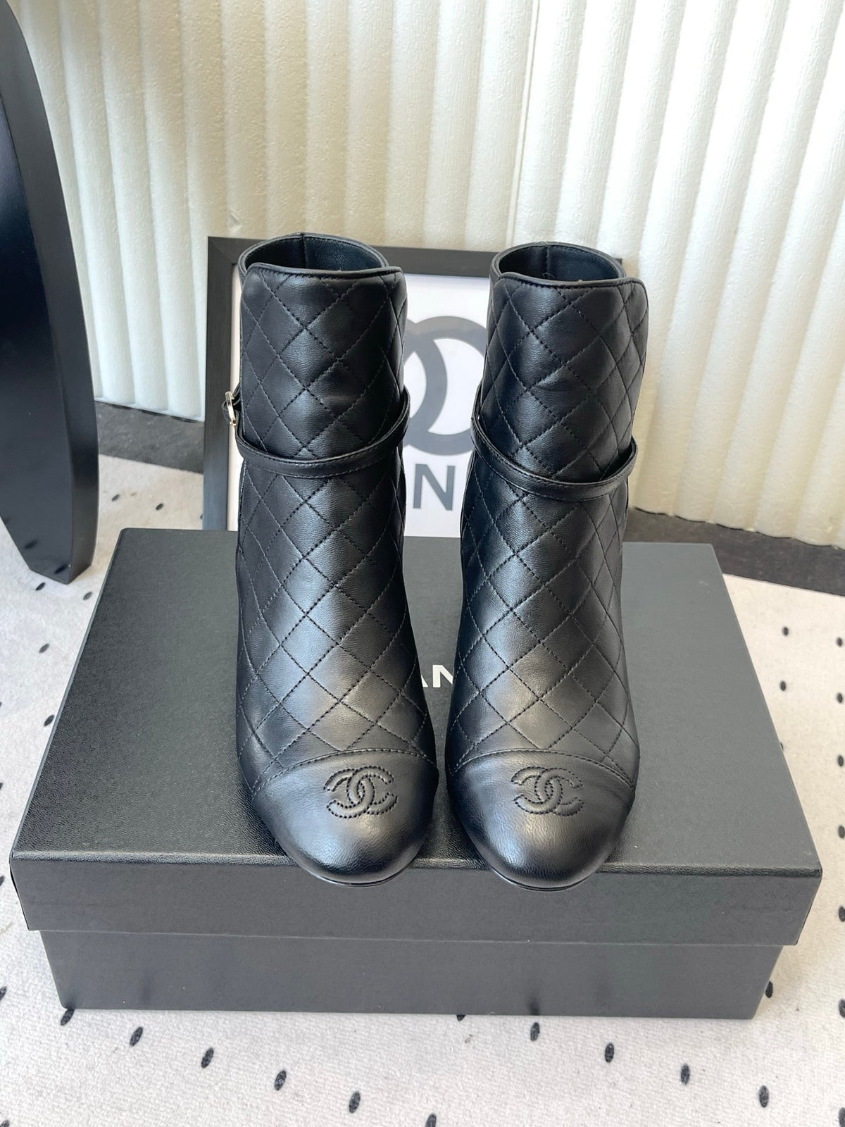 Chanel FW26 Quilted Ankle Short Boots 5cm Lambskin 190012