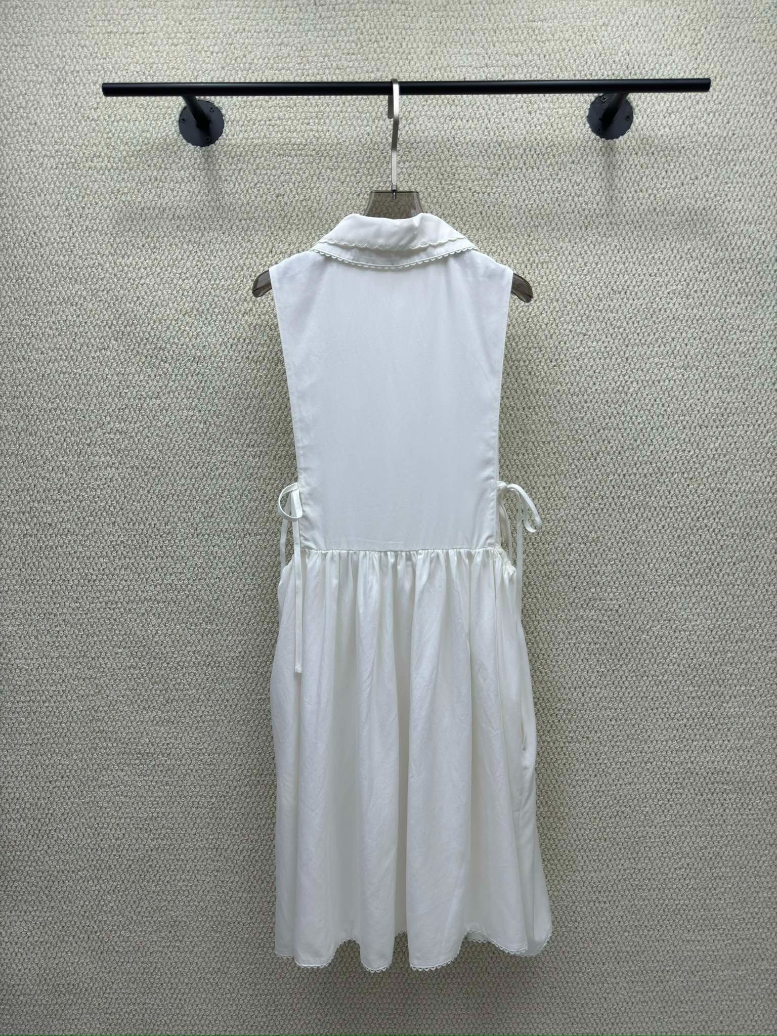 Miumiu 2026 Vest Dress White Cotton 226003