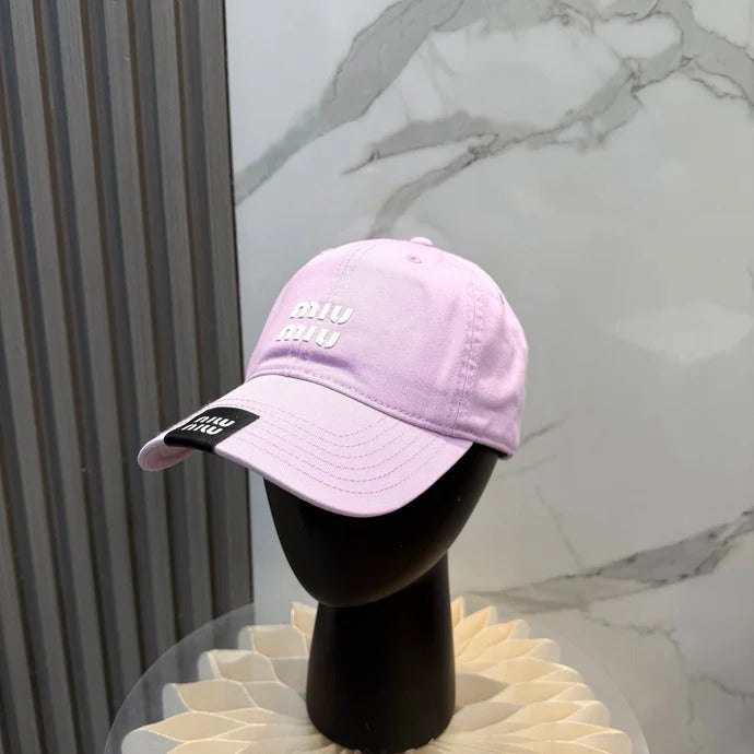 Miumiu Baseball Cap Cotton 262130