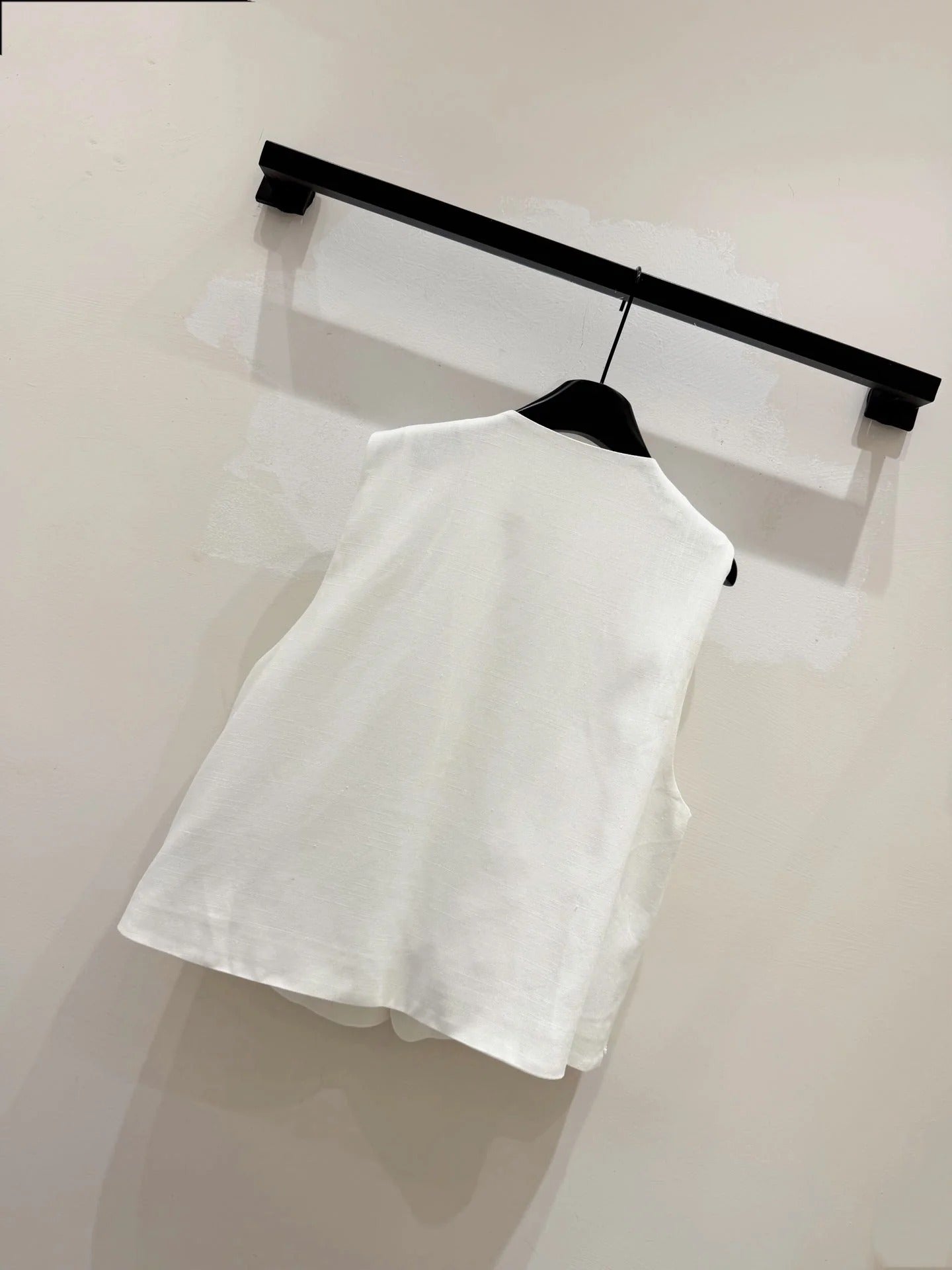 Miumiu 2026 Vest With Double-sided Floral Pattern White Cotton
