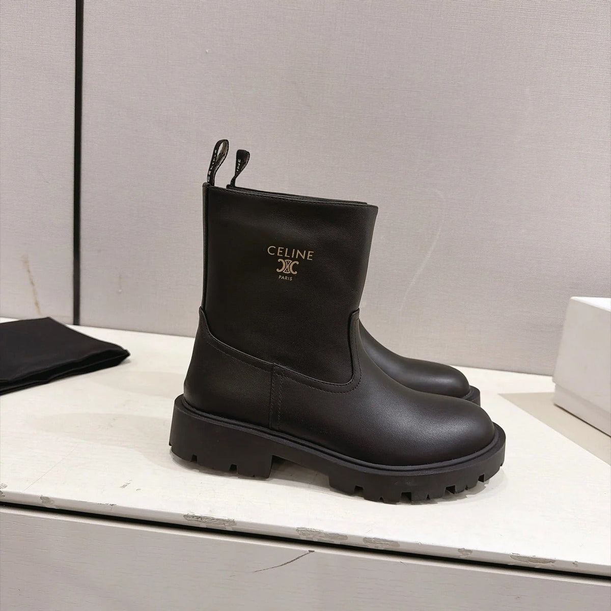 Celine 2026 Margaret Boots Leather 101100