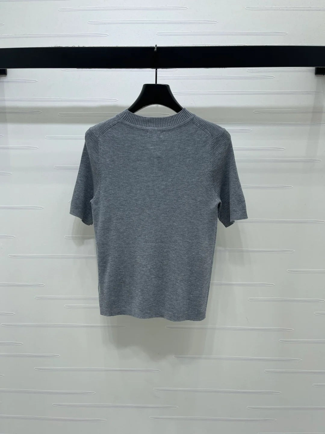Chanel 2026 3D Bow Knit Short-Sleeve Top Wool 166066