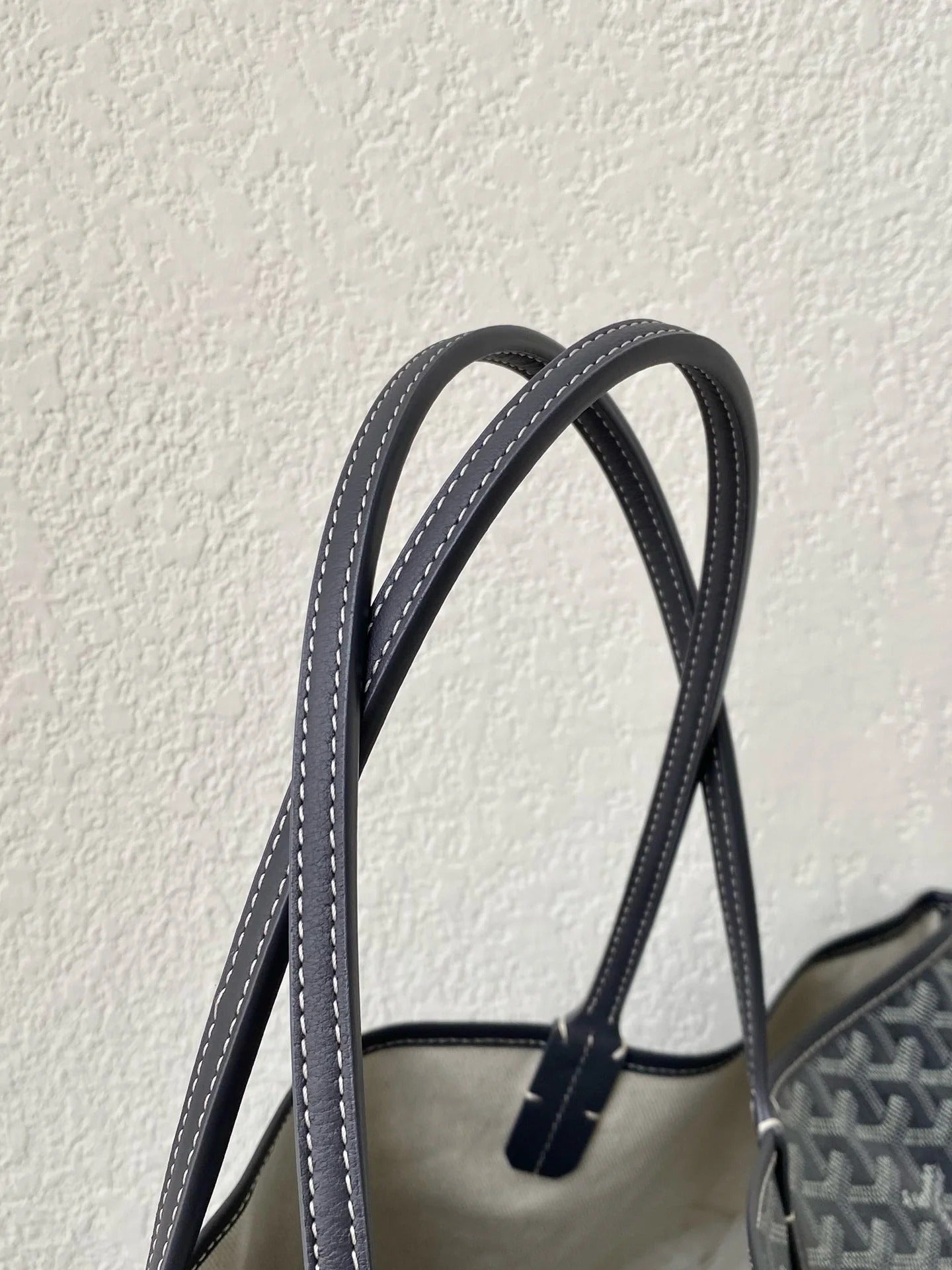 Goyard 2025 Saint Louis PM Tote Bag Grey Calfskin