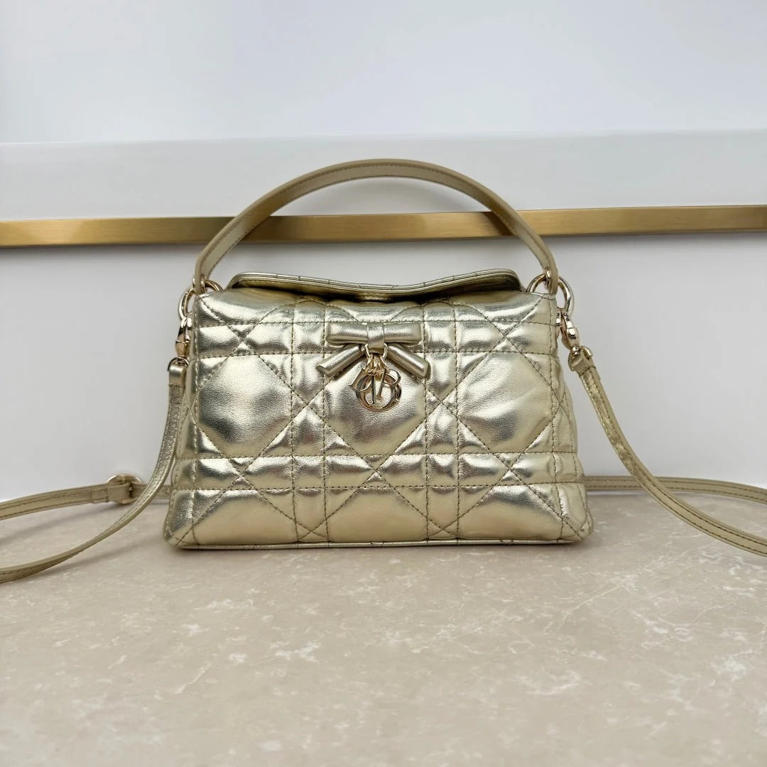 Dior 2026 Adiorable Top Handle Bag 22.5cm Suede Lambskin 166137