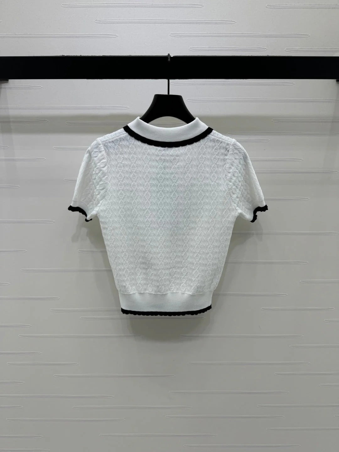 Chanel 2026 Preppy Style Knitted Polo Shirt Cotton 380688