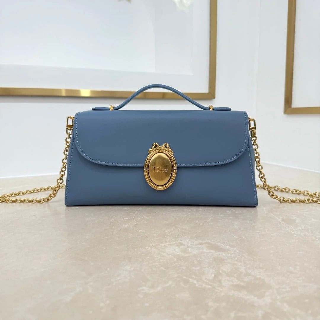 Dior 2026 Medaillon Clutch Multicolors Calfskin 165354