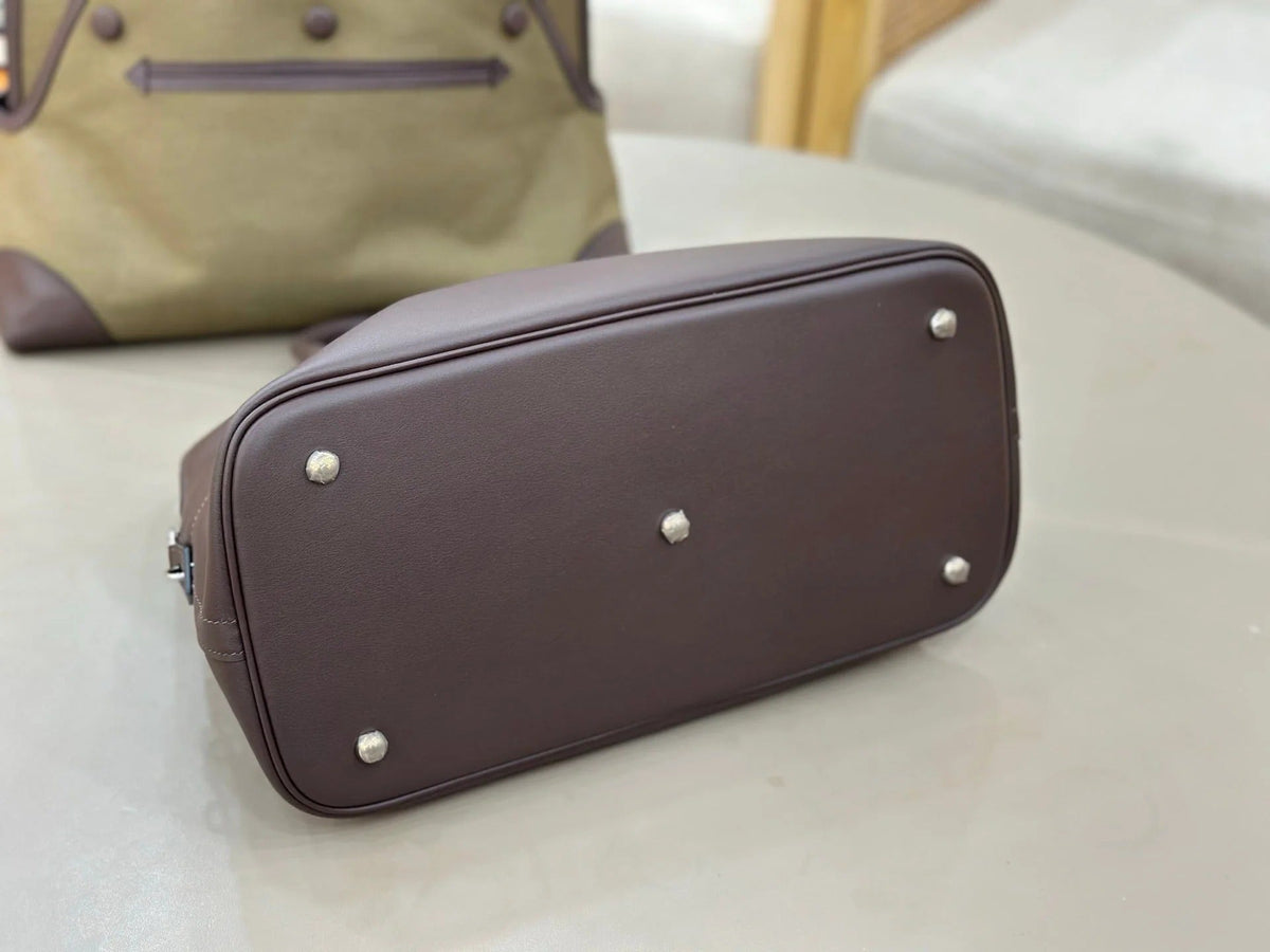 High-end Hermes 2026 Cargo Bolide 31cm Bag Canvas/Swift Leather