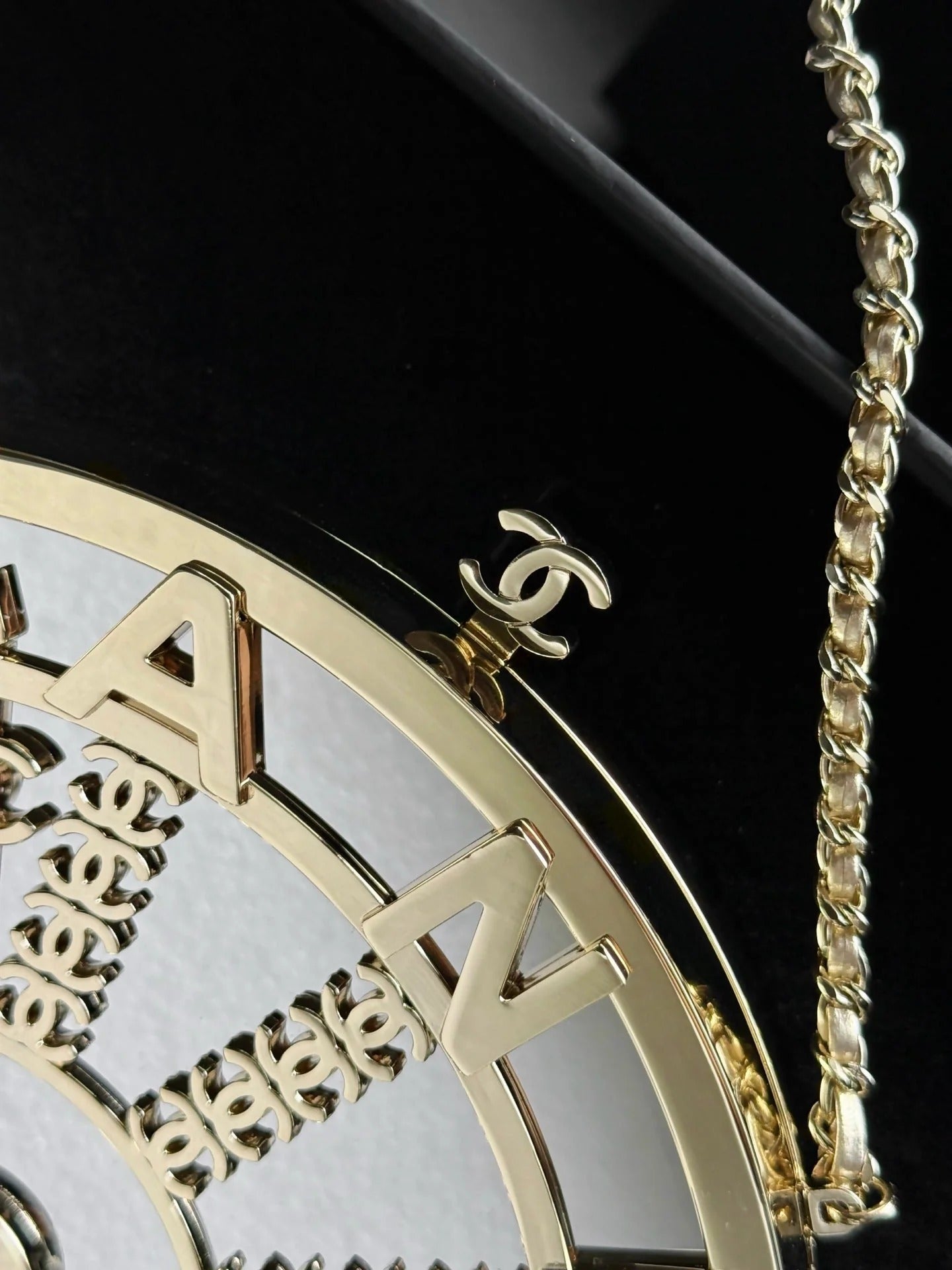Chanel 2026 Elevator Minaudiere Bga 21.5cm Gold Metal