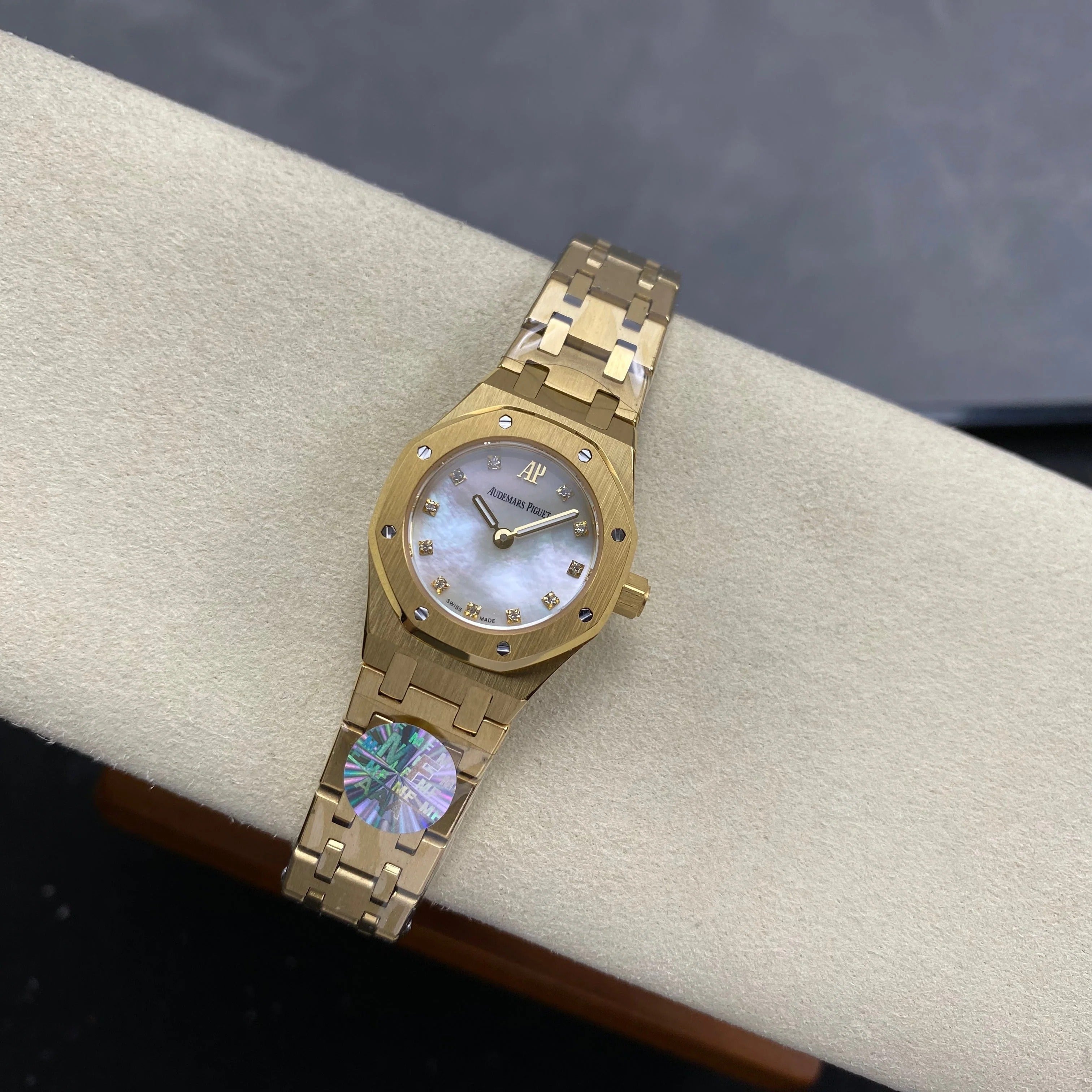 Audemars Piguet Royal Oak 23mm White Dial Gold Case