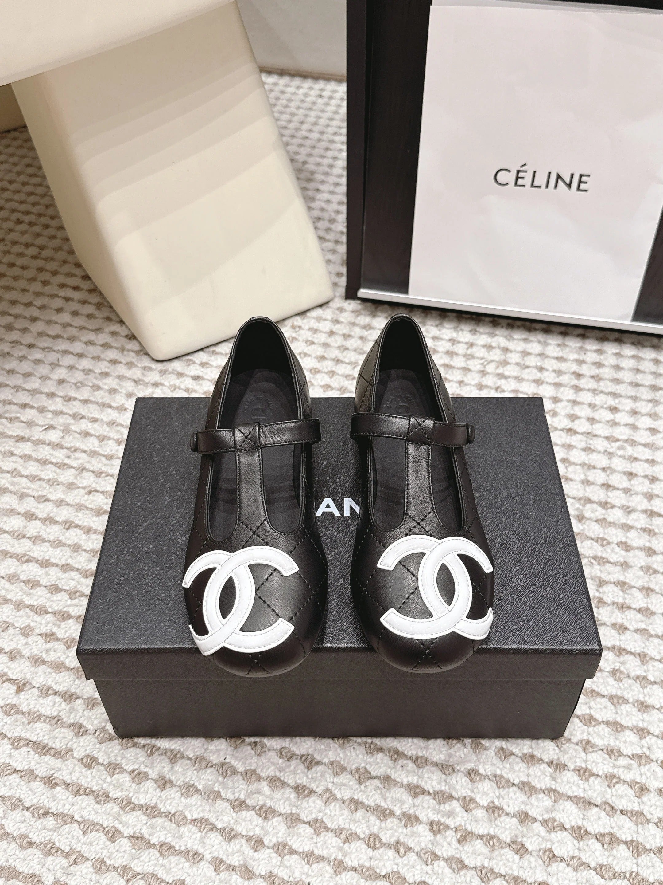 Chanel 2026 Mary Jane Quilted Flats Lambskin 930599