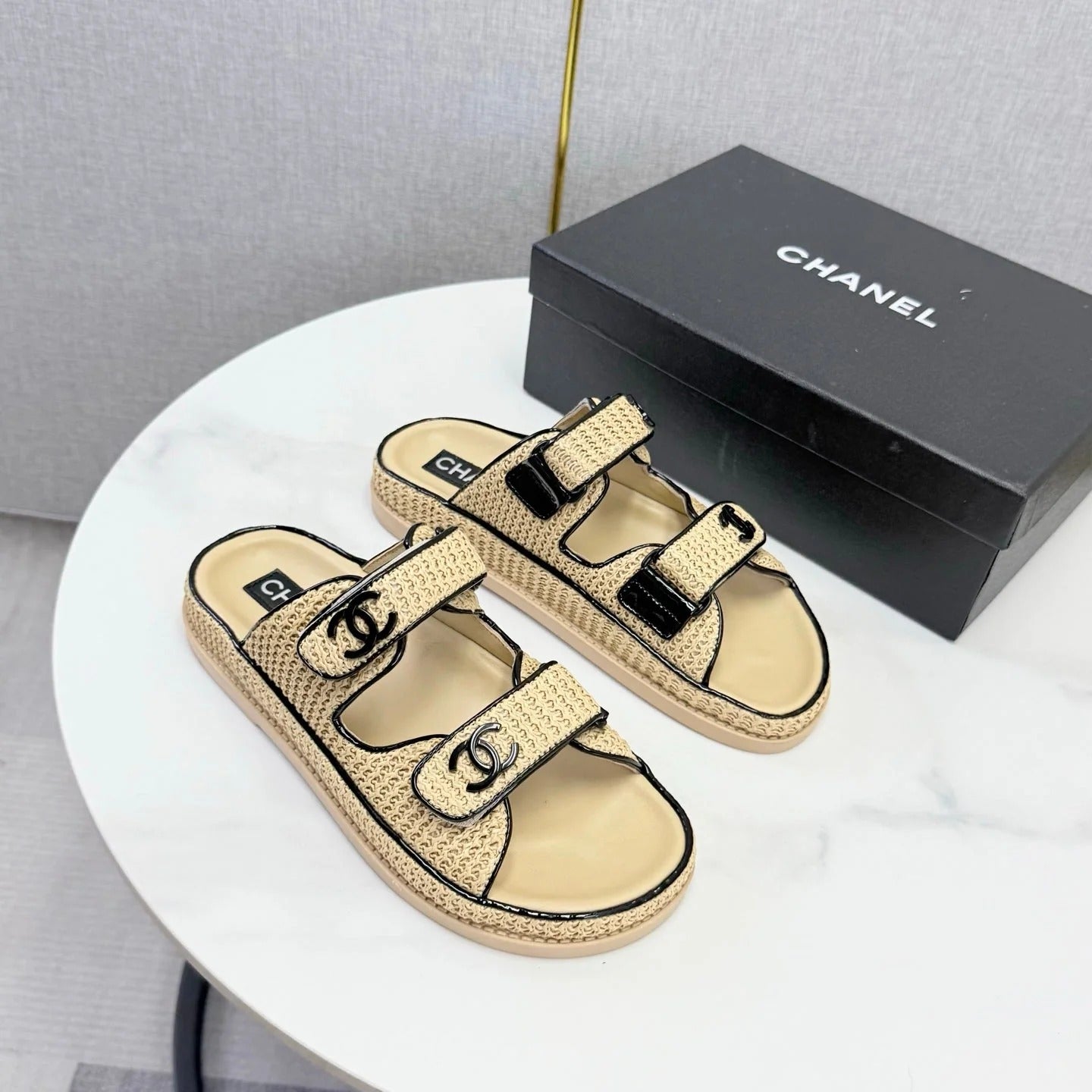 Chanel 2026 Slipper Woven Sheepskin 904539