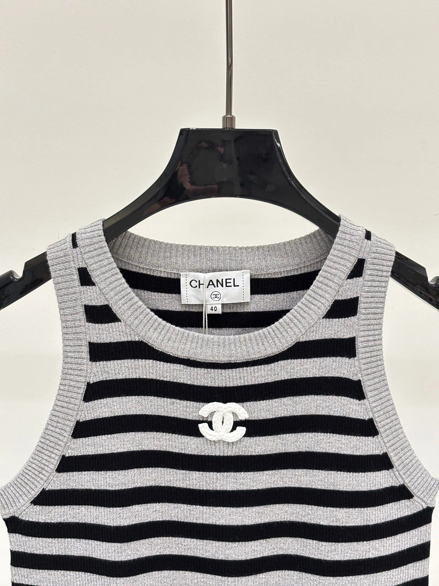 Chanel 2026 Striped Vest Wool 413791