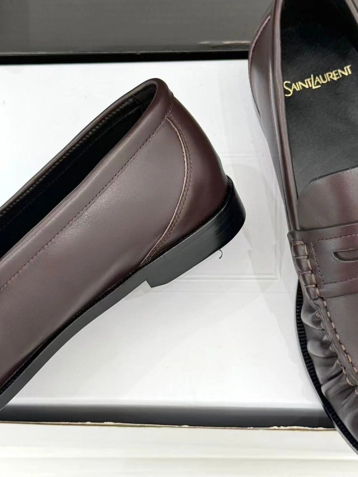 YSL 2026 Loafer Dark Brown Leather