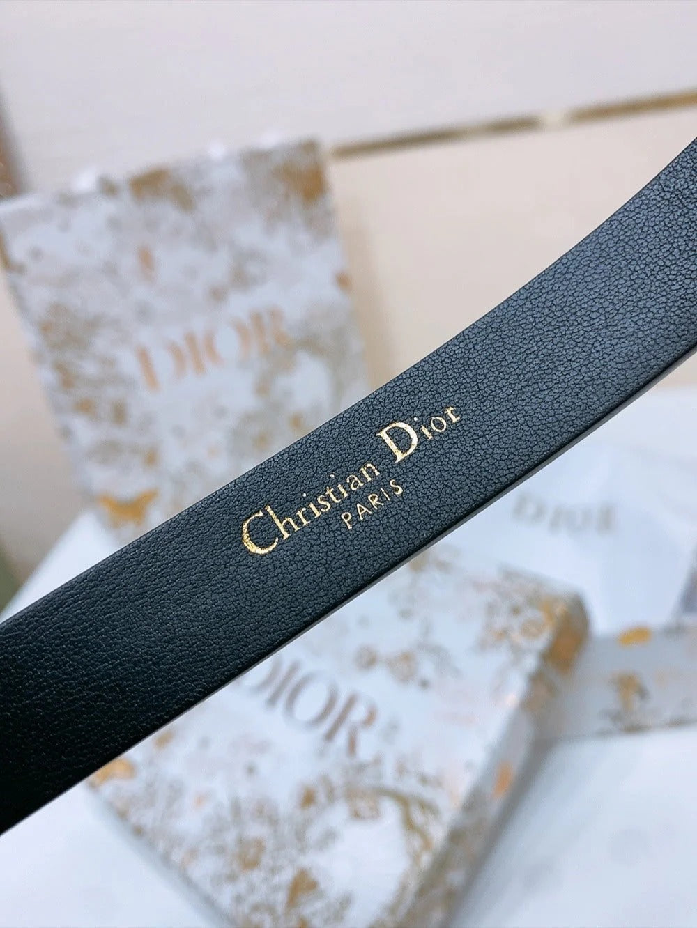 Dior 2026 Le Nœud de Dior Belt 1.8cm Calfskin