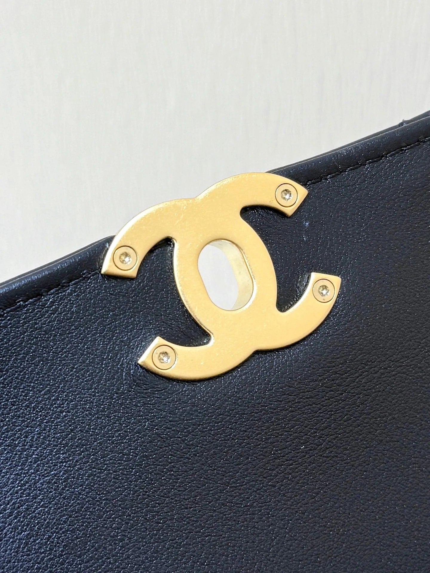 Chanel 2026 Double Straps Bag 22.5cm Black Lambskin