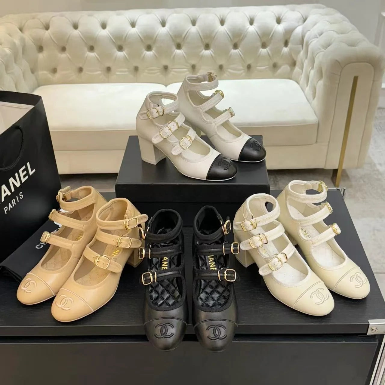 Chanel 2026 Buckle Straps Pump 70mm Sheepskin