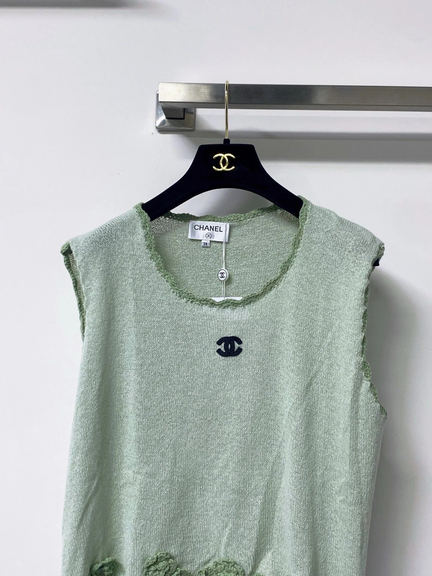Chanel 2026 Vest Green Wool 772856