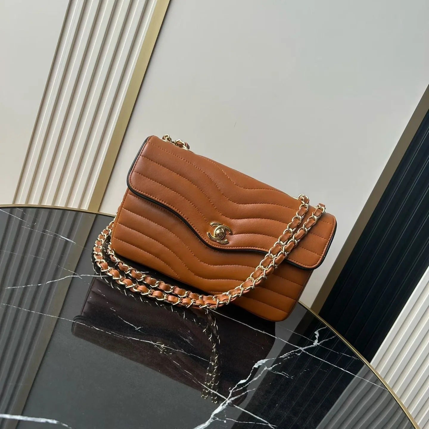 Chanel 2026 Flap Bag 25.5cm Patinated Lambskin