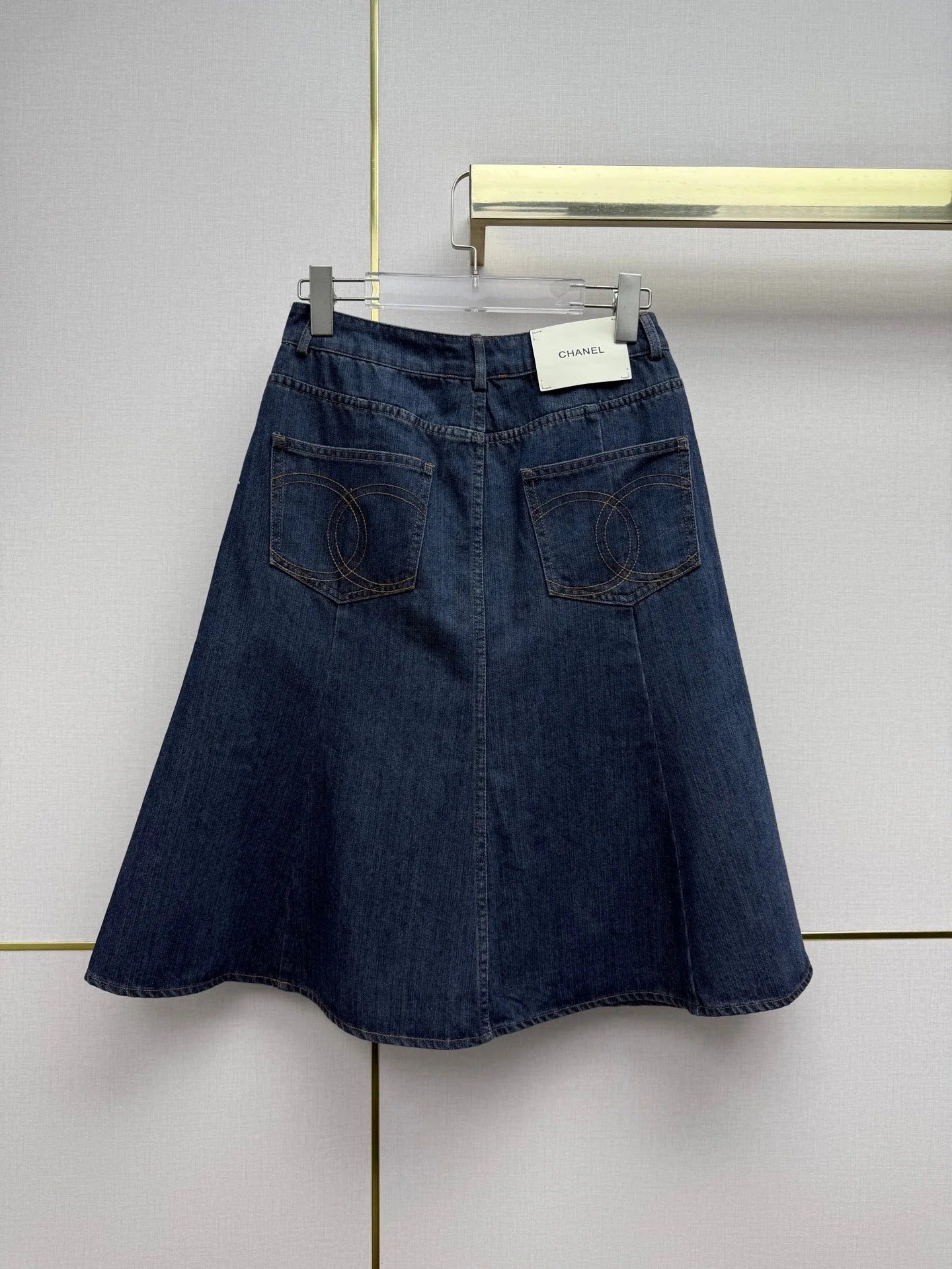 Chanel 2026 Denim Skirt Blue Cotton 771511