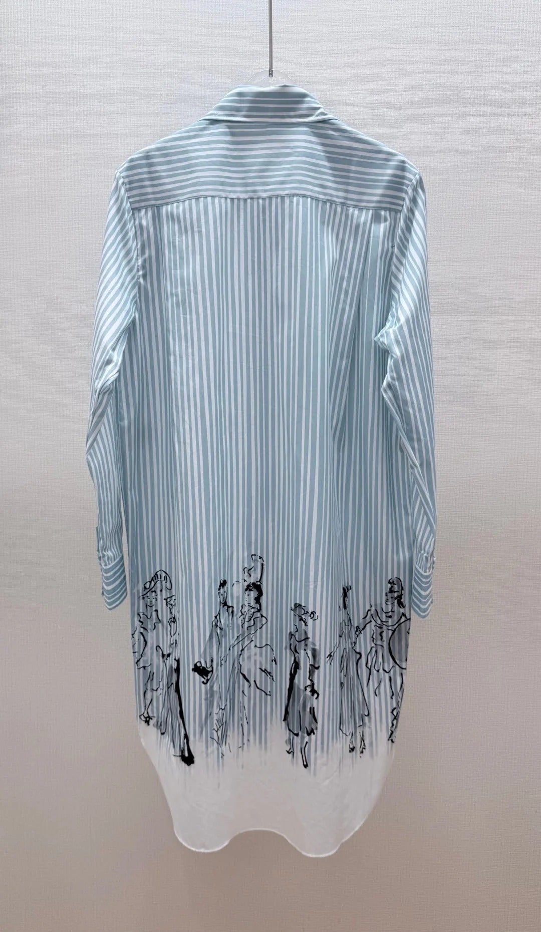 Dior 2026 Print Shirt Blue Cotton 628382