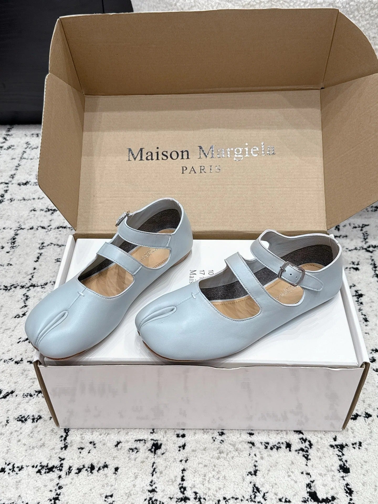 Maison Margiela 2026 Mary Jane Ballet Flat Sheepskin 923257
